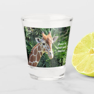 A Shot Giraffe - Versez-le grand et fort - Verre de tir