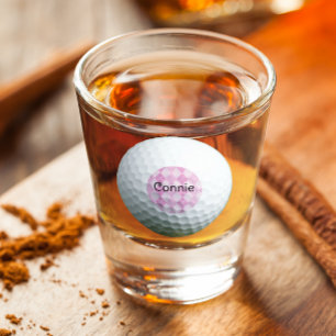 A Shot Golf Jacquard rose Verre de tir personnalisé