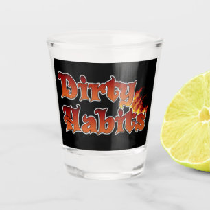 A Shot Habitudes sales Verre à flamme