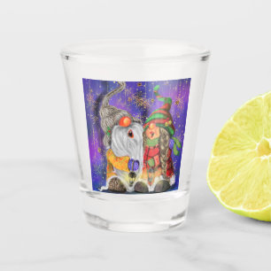A Shot Joyeux Noël Gnomes en verre
