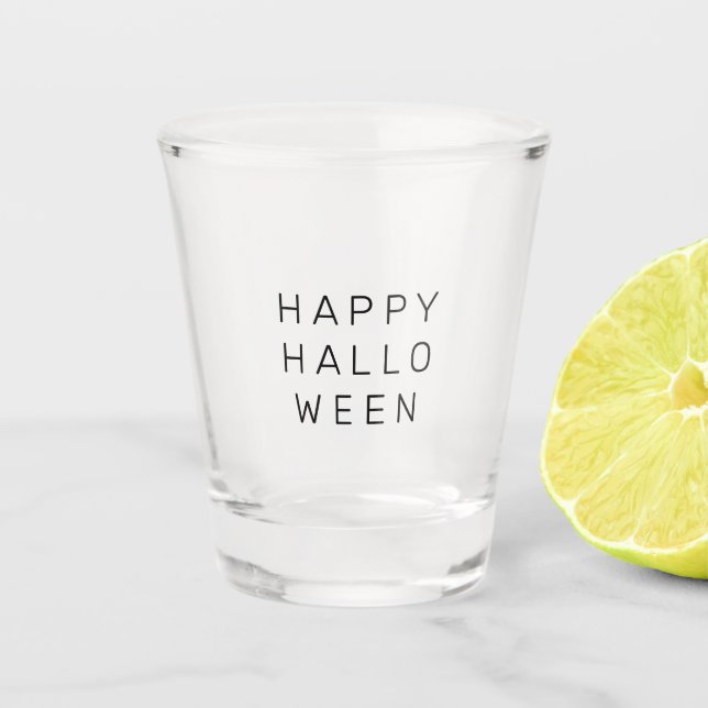 A Shot Joyeux verre de prise d'alloween (Devant)