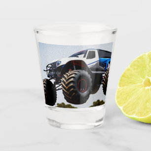 A Shot Lancement du camion Monster, verre de tir