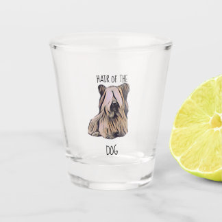 A Shot Les cheveux du verre de tir de chien