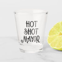 Maire de tir à chaud | Drôle Verre cadeau