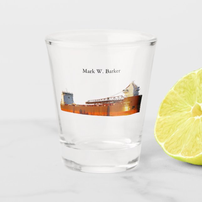 A Shot Mark W. Barker en verre photo (Devant)