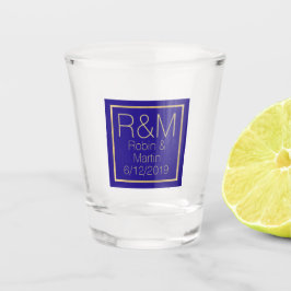 A Shot Monogramme mariage Favoriser le verre de tir