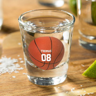 A Shot Nom et numéro du basket-ball Verre de tir personna