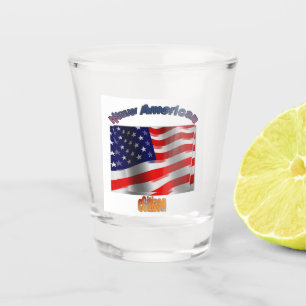 A Shot Nouveau verre à liqueur de citoyen des Etats-Unis