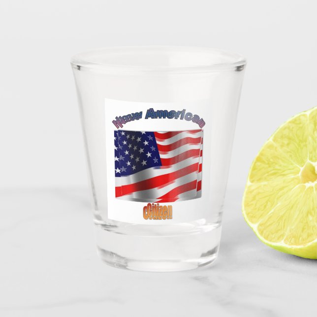 A Shot Nouveau verre à liqueur de citoyen des Etats-Unis (Devant)