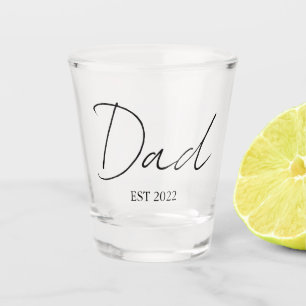 A Shot Papa personnalisé EST. Verre de l'année de tir