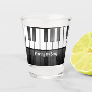 A Shot Piano Clavier Design Verre de tir
