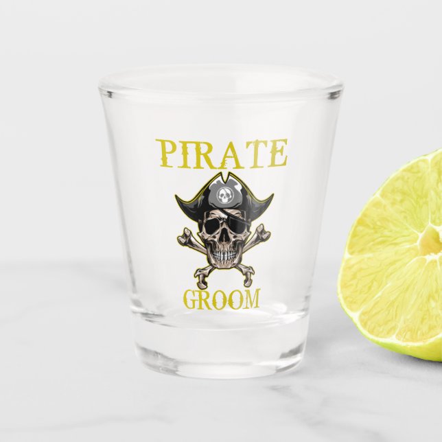 A SHOT PIRATE SKULM GROOM OR VERRE (Devant)