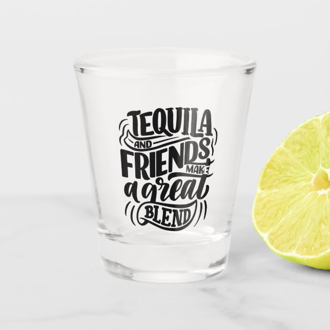 A Shot Tequila et ses amis en verre (Devant)