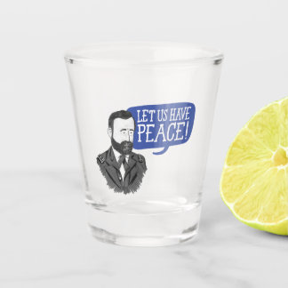 A Shot Ulysses S. Grant "Ayons la paix !" verre tourné