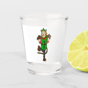 A Shot un catgirl de Noël en verre