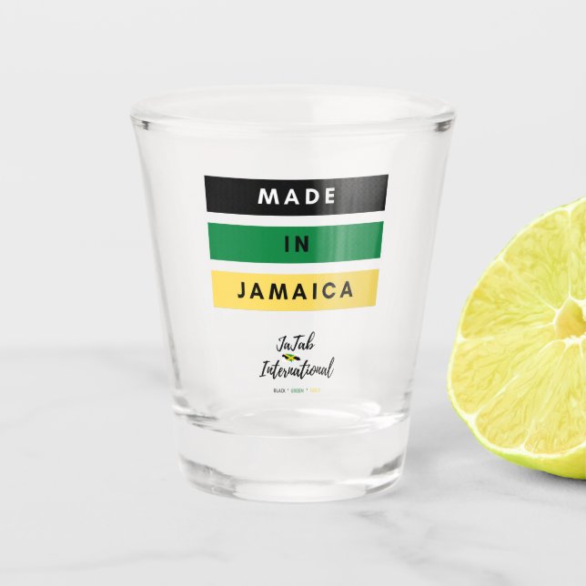 A Shot Un verre glacé fabriqué en Jamaïque (Devant)