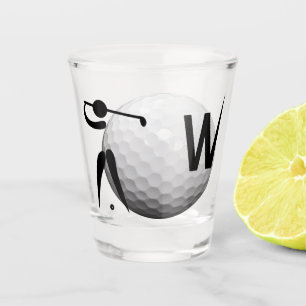 A Shot Verre à liqueur de whiskey de golf personnalisé