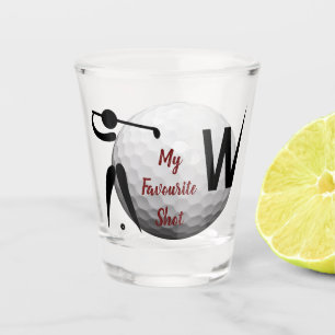 A Shot Verre à liqueur personnalisé de citation de golf