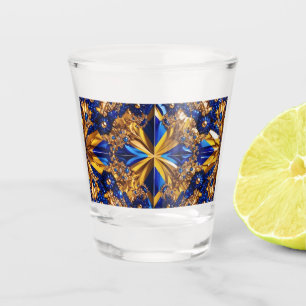 A Shot Verre avec des couleurs suédoises