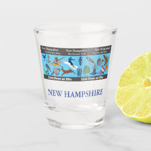 A Shot Verre commémoratif de l'État du New Hampshire