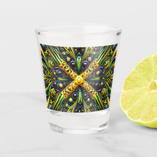 A Shot Verre de couleur jamaïcaine