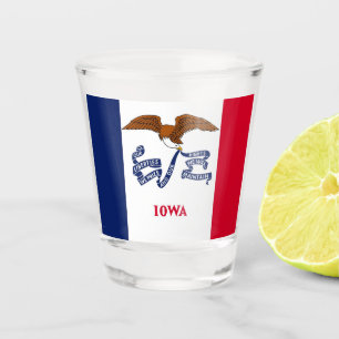 A Shot Verre de grenaille patriotique avec drapeau de l'I