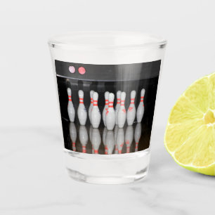 A Shot Verre de prise de boîte de Bowling