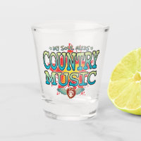 Verre de prise de l'âme de musique country