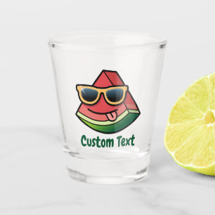 A Shot Verre de prise de vue de la pastèque