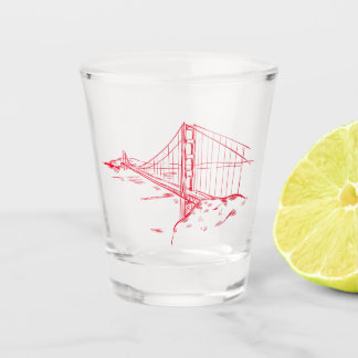 A Shot Verre de San Francisco avec Golden Gate Bridge