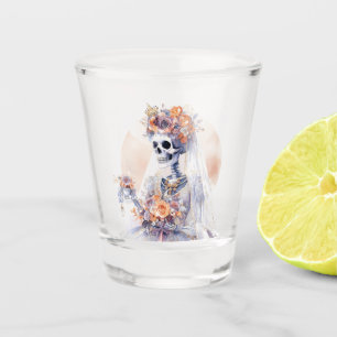 A Shot Verre de squelette d'Halloween