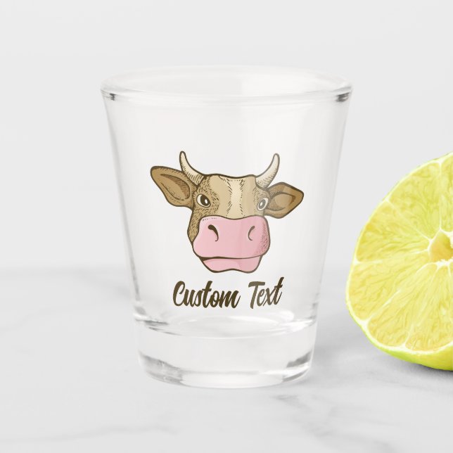 A Shot Verre de tir à la tête de vache (Devant)