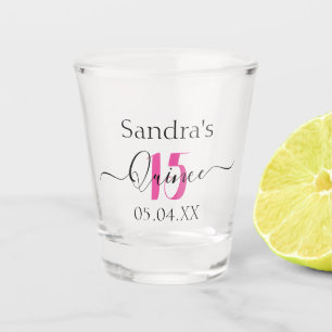 A Shot Verre de tir Anniversaire Quinceanera Fête Favoris