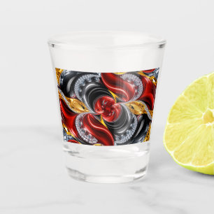 A Shot Verre de tir aux couleurs allemandes