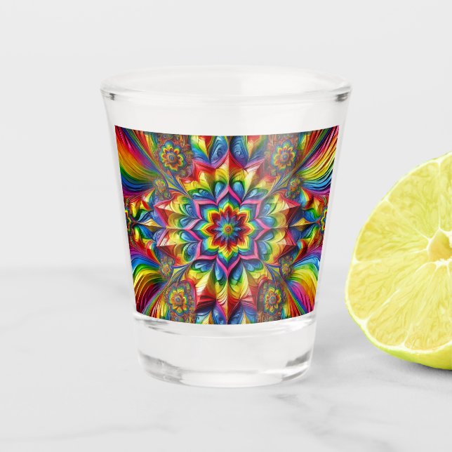 A Shot Verre de tir aux couleurs LGBTQ (Devant)