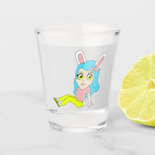 A Shot verre de tir de chibi bunnygirl