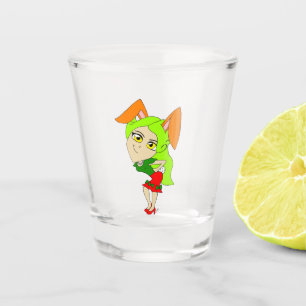 A Shot verre de tir de chibi bunnygirl
