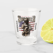 Verre de tir de conception du soldat américain