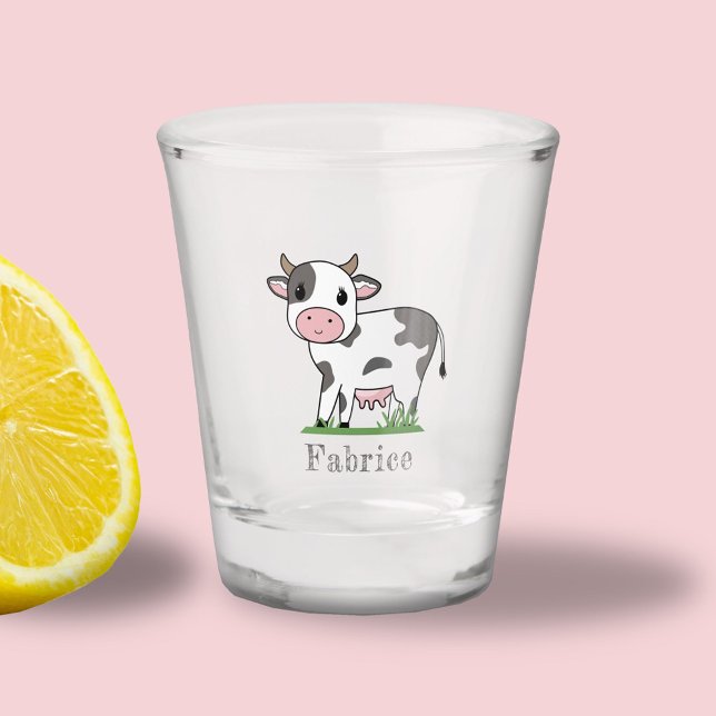 A Shot Verre de tir de la vache mignonne (Cute Cow Shot Glass)