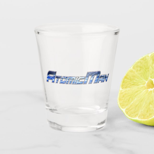 A Shot Verre de tir de l'homme atomique (Devant)