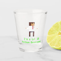 Verre de tir du développeur Python