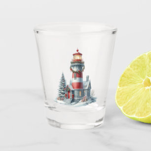 A Shot Verre de tir du phare de Noël