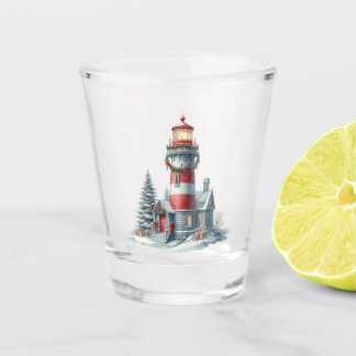 A Shot Verre de tir du phare de Noël