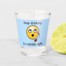 Verre de tir nocturne Karaoke
