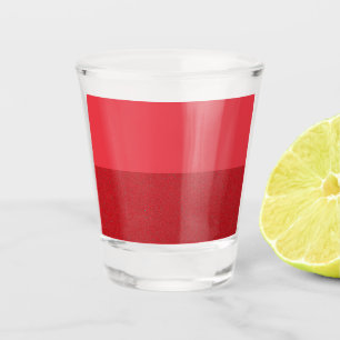A Shot Verre demi-teint rouge tomate - Personnalisable