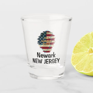 A Shot Verre d'état personnalisé New Jersey
