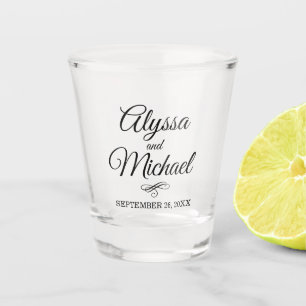 A Shot Verre Mariage personnalisé Favoris de mariage