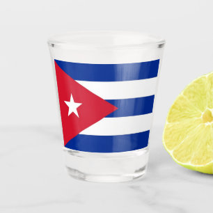 A Shot Verre photographié patriotique avec drapeau de Cub