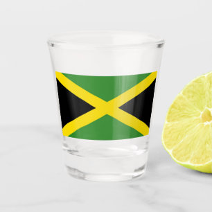 A Shot Verre photographié patriotique avec drapeau de la 