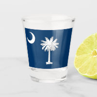 Verre photographié patriotique avec drapeau de la